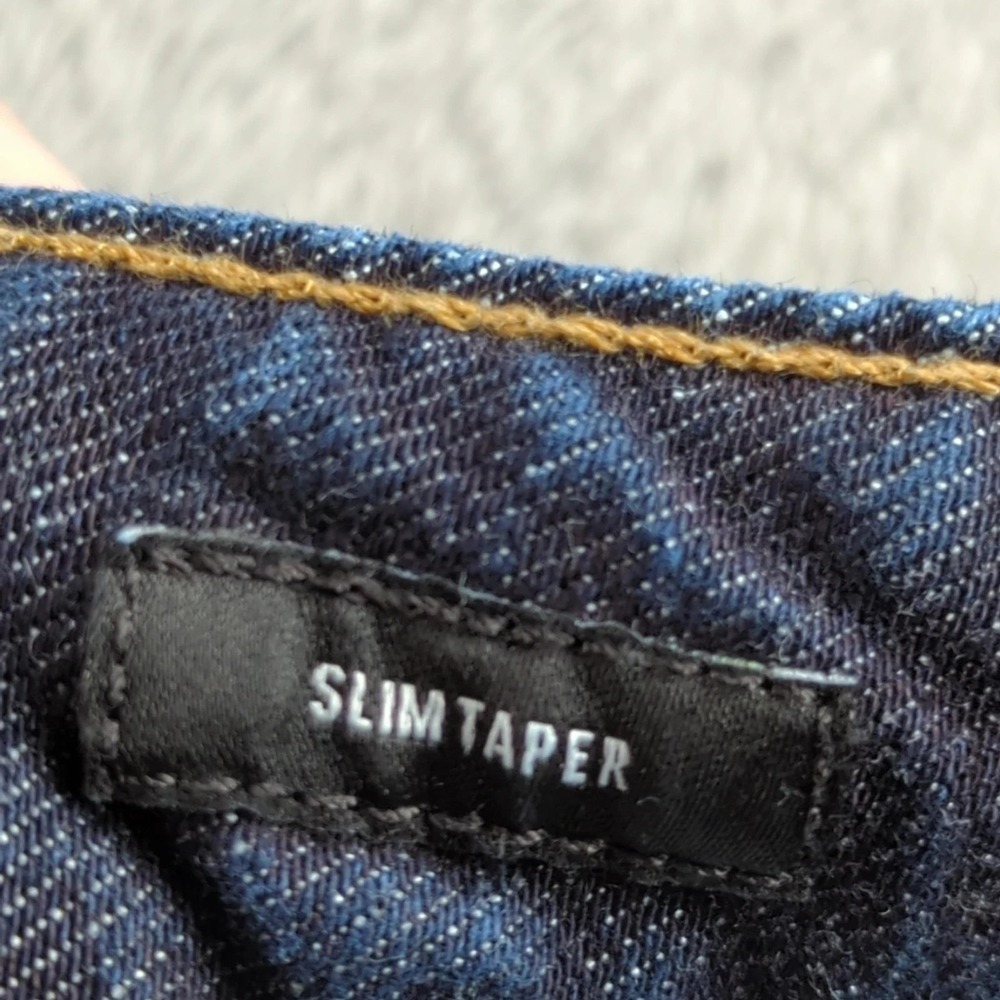Bonobos Jeans Mens 33 (Fits 32x32) Blue‎ Slim Taper Stretch Denim Pants Casual - Picture 5 of 13